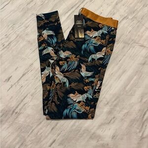 Rituals Yoga Ginger Crane Wave Leggings Size M